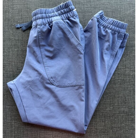 Patagonia Kids 10 Large Drawstring Jogger Pants Blue Pocket Elastic Waist - Picture 3 of 13